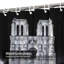 Rideau de douche Paris avec 12 crochets Paris-2066990707
