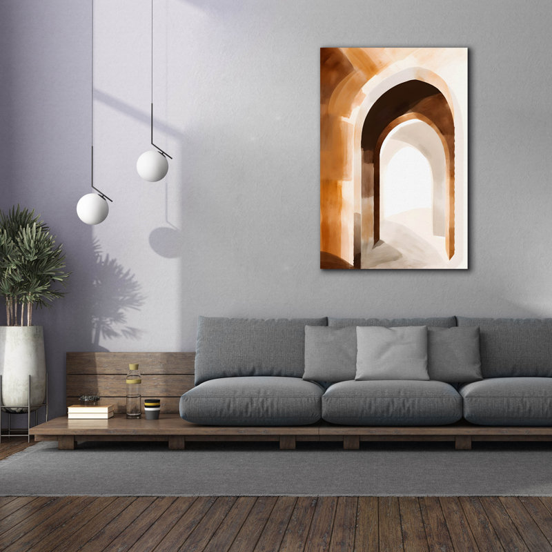 "Mid Century 6" par Petals Prints Design, H 60 po x l 40 po x P 1,5 po