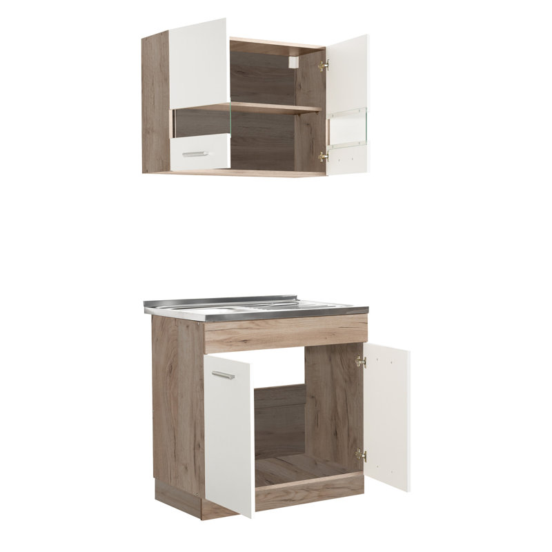 Kozma 206.5cm Kitchen Pantry, White