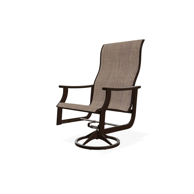 St. Catherine Polymer Outdoor Lounge Chair, Kona, Elevation Stone