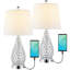 Lampe de table Fouges en métal USB