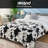 Cow Print Knitted Throw Blanket-101801151-101050644