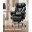 COMHOMA Adjustable Faux Leather Swiveling PC & Racing Game Chair-126344831