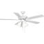 AirPro 52 po Ventilateur de plafond d'intérieur transitionnel blanc avec pales au fini bois antique-106553219