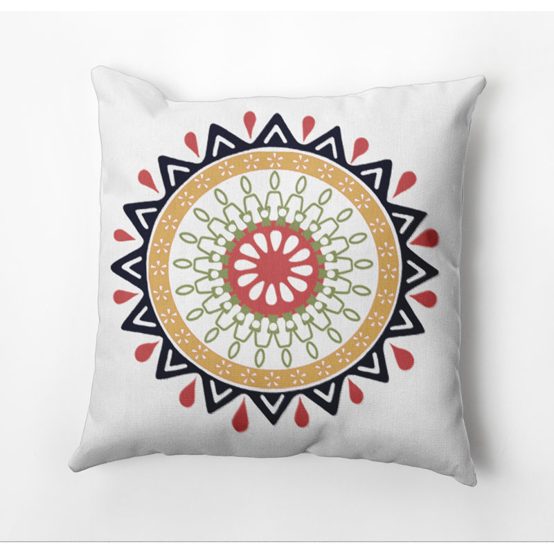 Housse et insert de coussin carré Happy Hippy, 20 po x 20 po, Marine