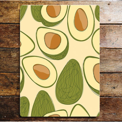 Avocado Slices Pattern Metal Wall Décor