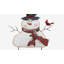 Bonhomme de neige avec piquet de jardin Cardinal