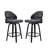 26'' Swivel Upholstered Counter & Bar Stool with solid wood frame-866020957-866020959