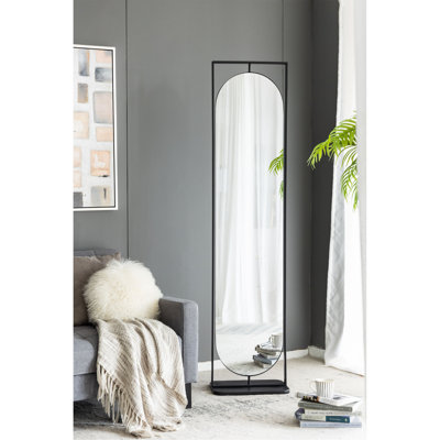 Miroir pleine grandeur avec tablettes