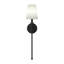 Applique murale 1 lumière 5,75 po avec abat-jour en lin blanc Kleine-126501887
