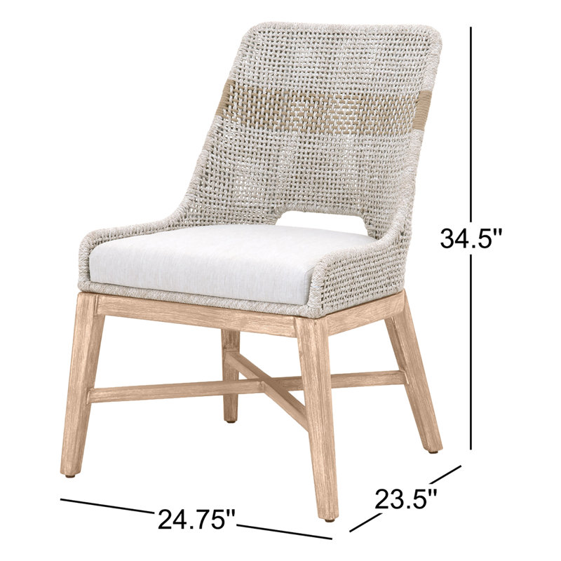 Chaise d'appoint Bowker, Taupe / blanc
