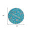 Tapis rond bleu 8 po