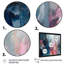 «Delvontae Blue and Pink Explosion Abstract», art mural abstrait-119183564-87332774-87332775
