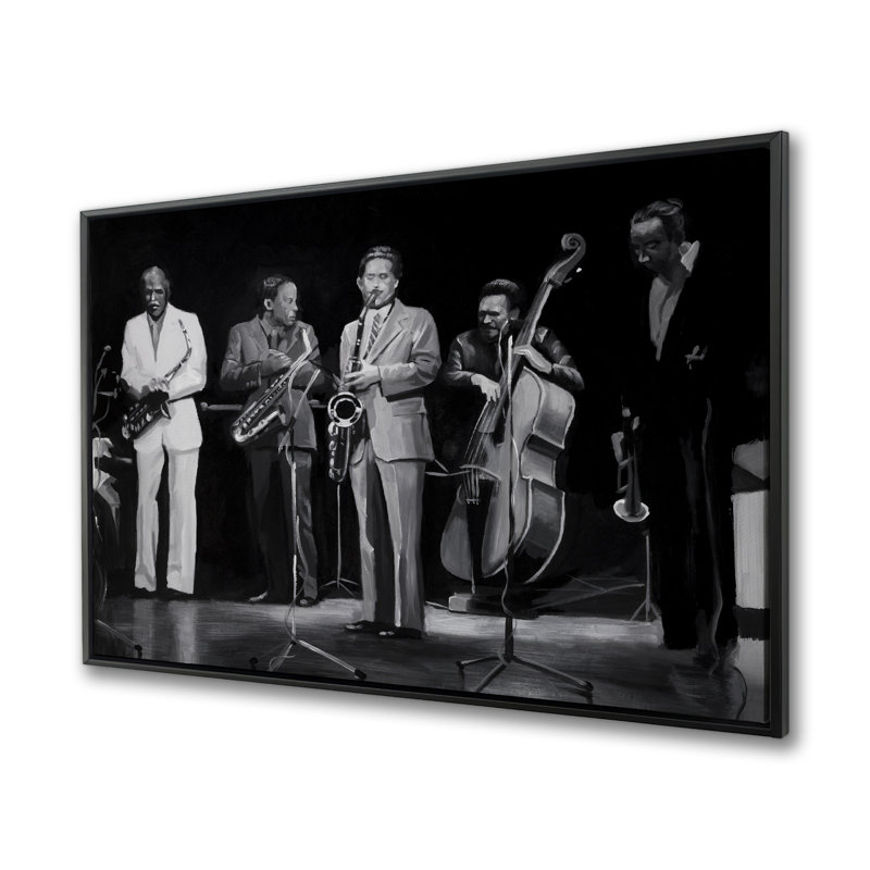 Art contemporain sur toile, "Jazz Music Group"