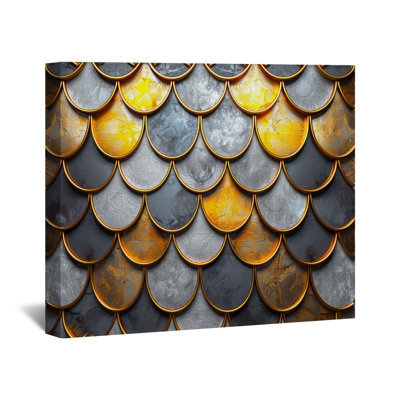 "Écailles de poisson" sur toile