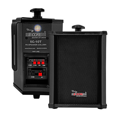5 Core Outdoor Speakers Stereo In Wall 100W Peak Passive Patio Home Wired Waterproof Audio System