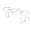 White Rectangular Sintered Stone Writing desk with drawers desk-1034951635