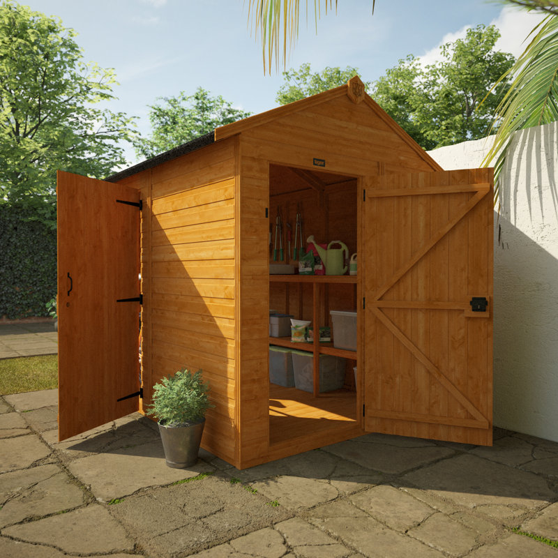 8x6w TigerFlex® Shiplap Apex Windowless 2-Door Shed