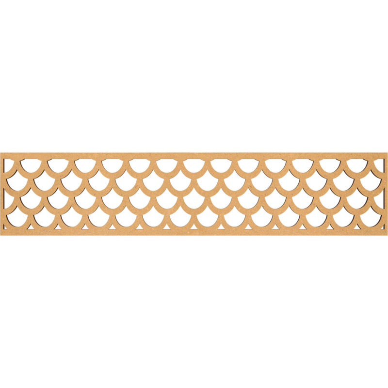 Moulure Hudson, H 10 po x l 46,75 po x P 0,375 po, Bois aggloméré brut