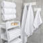 Serviettes de bain à séchage rapide 100% coton Edison (ensemble de 4)-1397326280