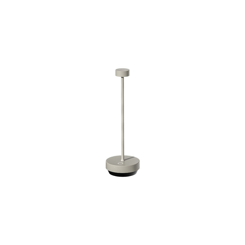 TURAS Aluminum Buffet Lamp, Silk Gray