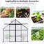 Serre 8 x 8 pi avec base galvanisée - Toit réglable toutes saisons Plant House-117994311