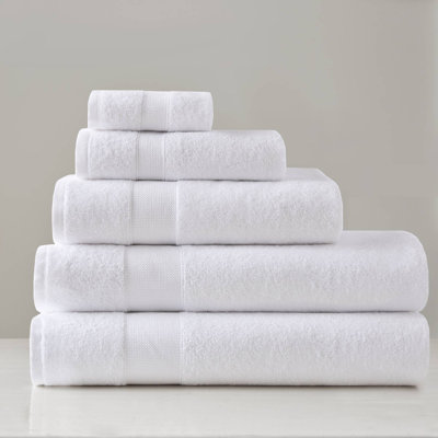 500GSM 100% Turkish Cotton White 6-Piece Oversized Towel Set