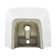 Carre Glossy White Ceramic Rectangular Wall Mount Bathroom Sink with Overflow