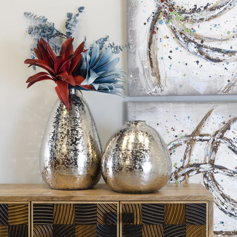 Exum Metal Floor Vase, 51cm H x 23cm W x 23cm D