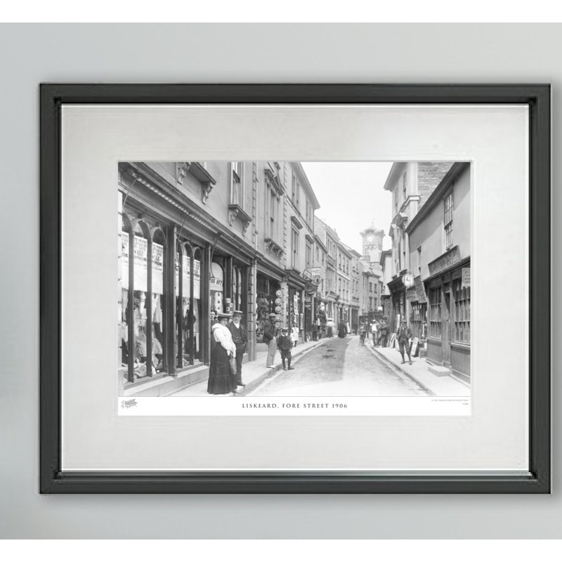 Liskeard, Fore Street 1906 - Single Picture Frame Print, 45cm H x 60cm W x 2.3cm D