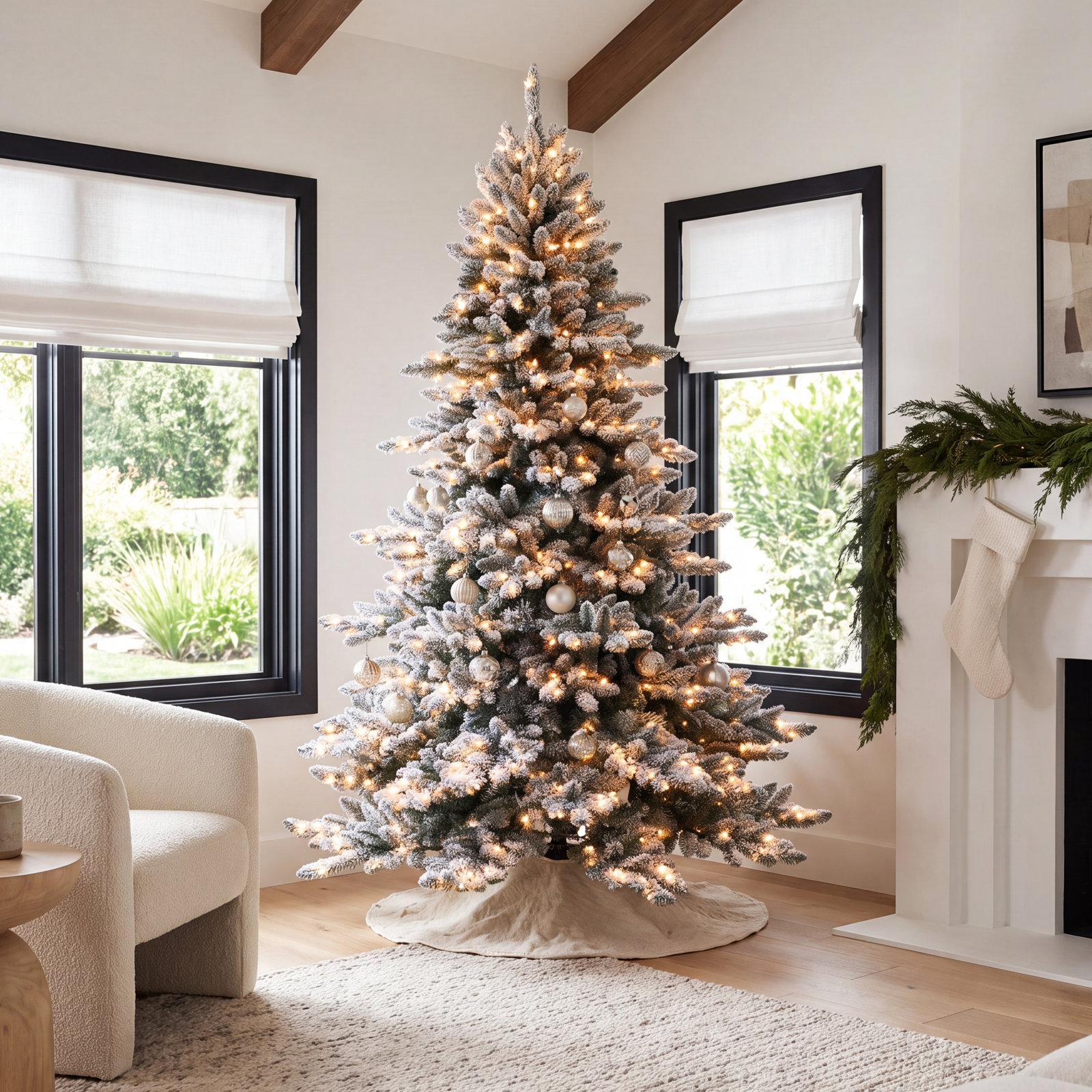 108' Lighted Artificial Spruce Christmas Tree