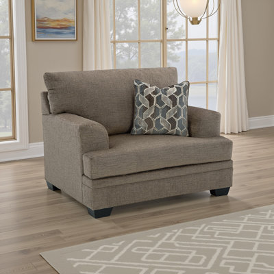Fauteuil d'appoint surdimensionné Ead, 1 coussin décoratif, polyester