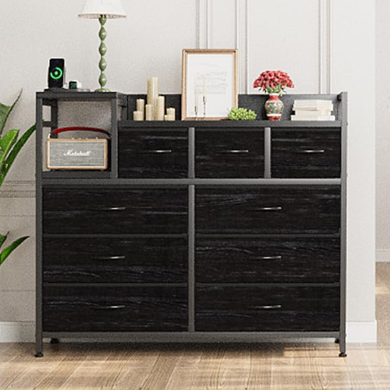 Mountview 12'' W 9 - Drawer Dresser, Black
