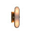 Nicollet Alabaster Brushed Antique Brass Wall Sconce - 3 In. D X 14.5 In. H