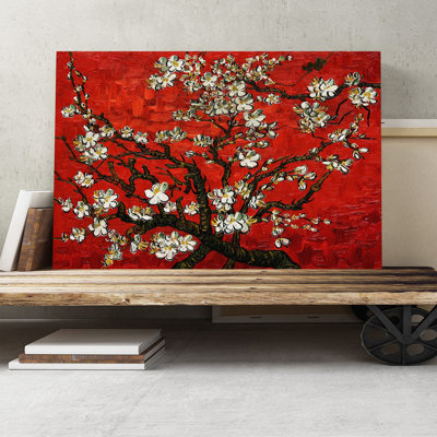 Almond Blossom Tree 1 by Vincent Van Gogh - Wrapped Canvas - Framed Print