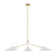 3-Light 14" Arm Pendant In White