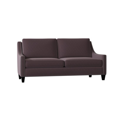Aspen Polyester Blend Square Arm Sofa with Reversible Cushions