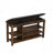 A Height-Adjustable Long Shoe-Changing Bench,Made Of Natural Rubberwood,Comes With A Comfortable Seat,Concealed Storage Space And Large Storage Compartments, Featuring Charcoal-Grained Wood-760383651