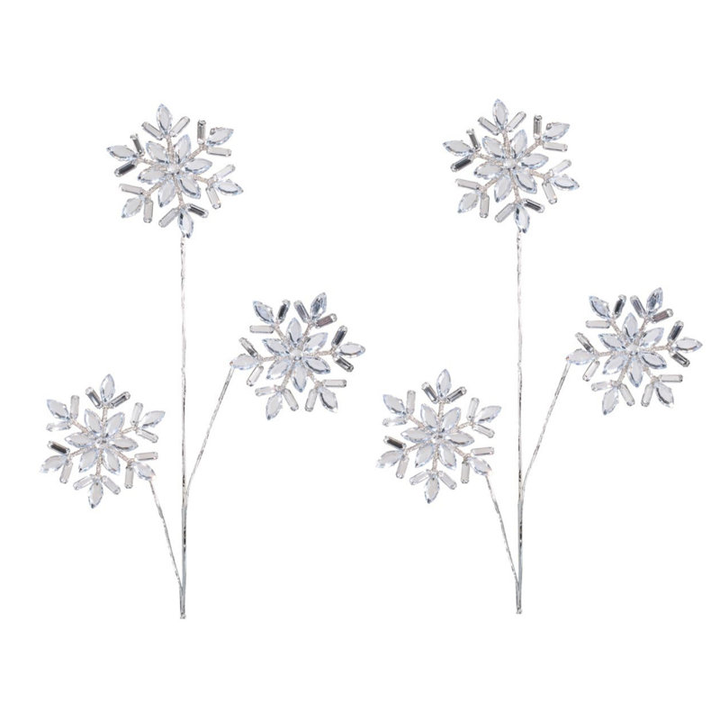 Ensemble de 2 flocons de neige Jewel