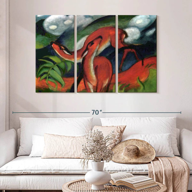 Brampt Red Deer II 1912, 32" H x 50" W