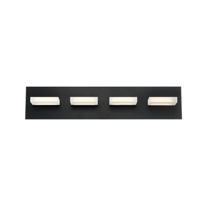 OLSON Matte Black Integrated LED Vanity Light