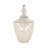Stoneware Decorative Vase with Textured Design and Removable Lid - Modern Accent Piece-1371810033-1371810034