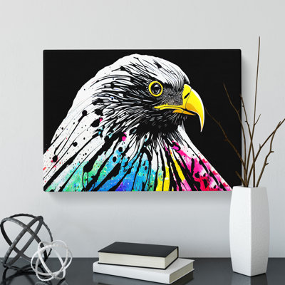 Eagle Bird Splash Vol.3 Abstract - Wrapped Canvas