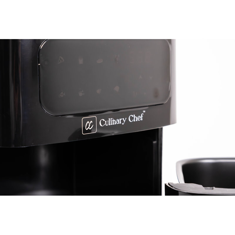 Culinary Chef 3.2-Quart Black Electric Air Fryer with Touch Panel