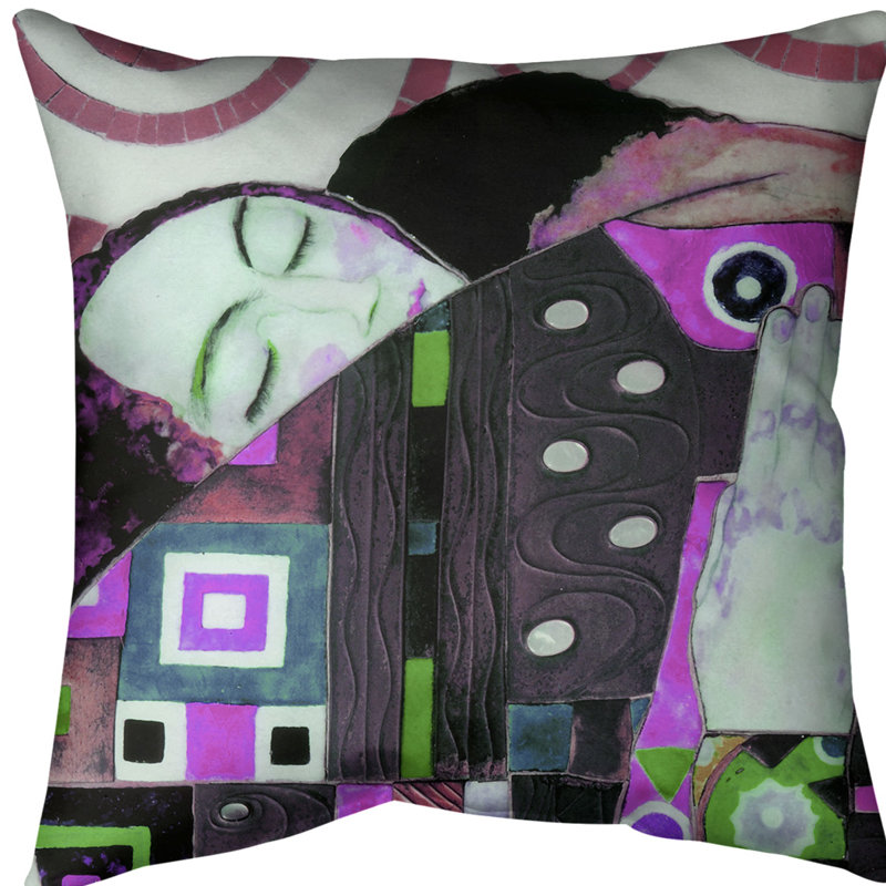 Coussin de jeté, 18 po x 18 po, Rose, Faux lin
