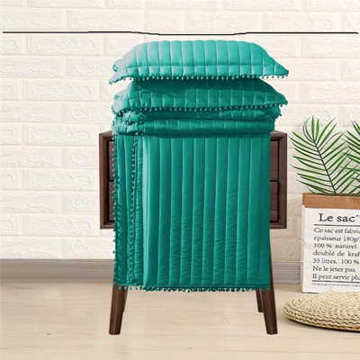 Microfiber / Polyester Bedspread with Pillow Shams