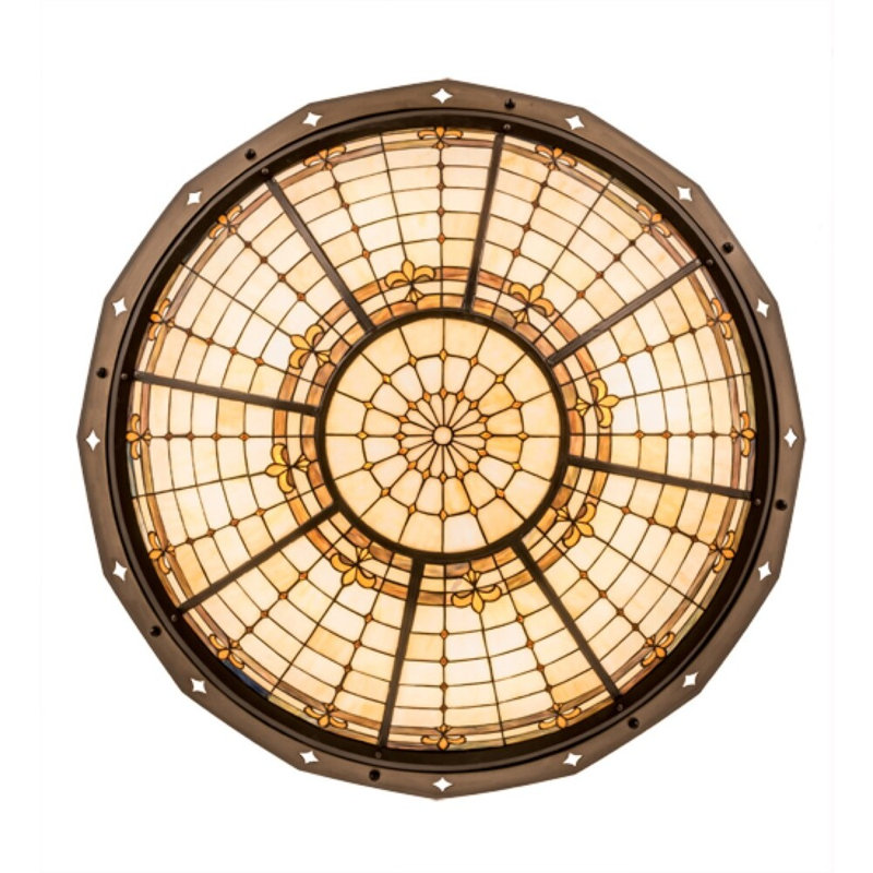 Fleur-de-Lite 8 - Light Semi Flush Mount