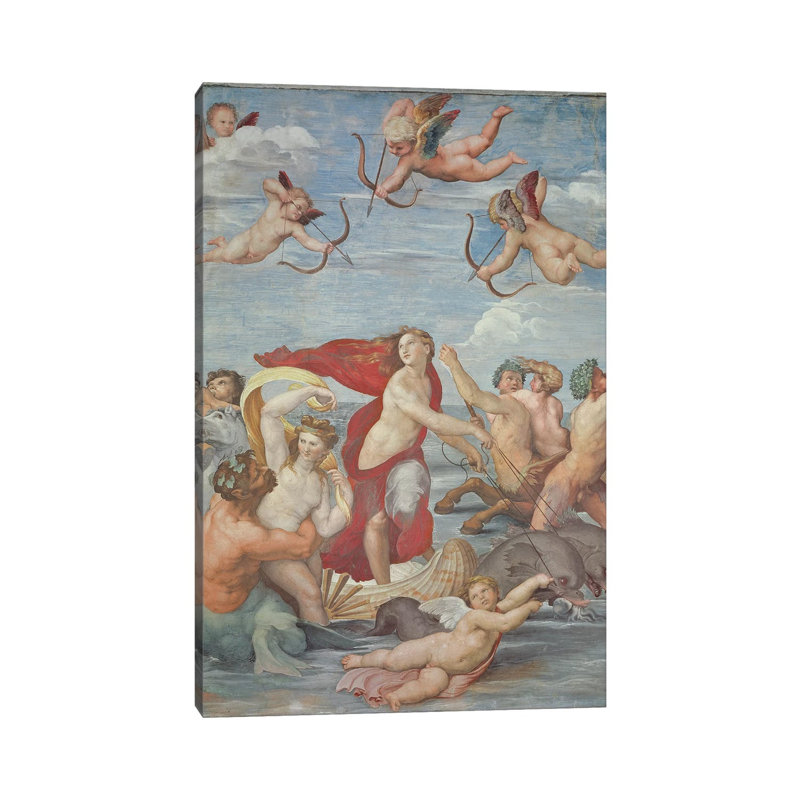The Triumph Of Galatea, 1513-14 by Raphael - Wrapped Canvas Print, 101.6 cm H x 66.04 cm W x 3.175 cm D