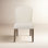 Marielle Upholstered Arch Dining Chair, Toffee/White Sand