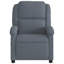 Fauteuil inclinable manuel réglable en velours Moneek-1695121708